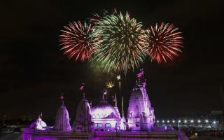 The spectacular Diwali fireworks will take place at Neasden Temple this year on October 31st