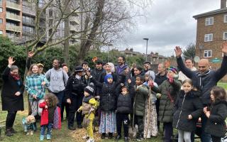 volunteers planting Think&Do project Communitrees at Abbey Estate (Image: Think&DoCamden)