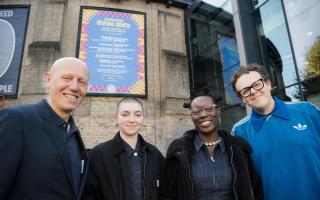 Roundhouse Chief Executive Marcus Davey with Daze Hingorani, Marla Kether and Jack Rooke who are all taking part in Roundhouse 360 festival.